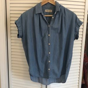MADEWELL cotton denim oversized button down